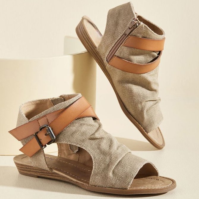 Summer Adjustable Buckle Shoes